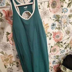 Avia Teal and White Workout tennis stretchy dress